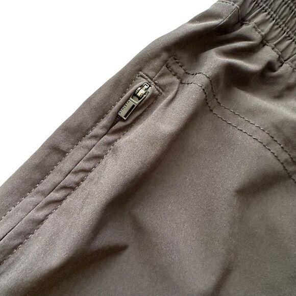 Athleta lightweight High Rise smocked Waist cuffs black jogger pants sz 4 - Picture 6 of 7